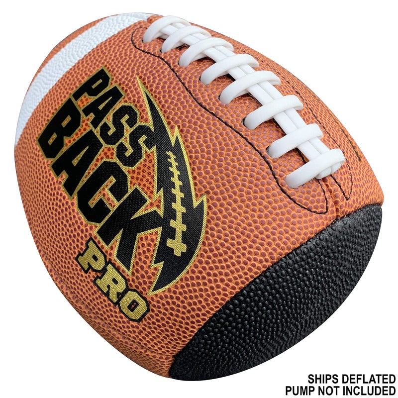 Passback Pro Composite Football, Ages 14+, High School Training Football, (Ships Deflated) - Image 4